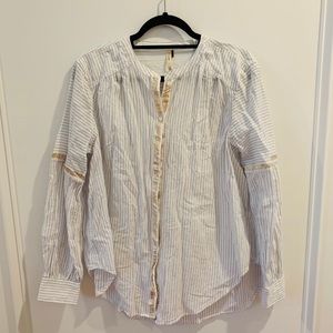 Free People Button Up Top